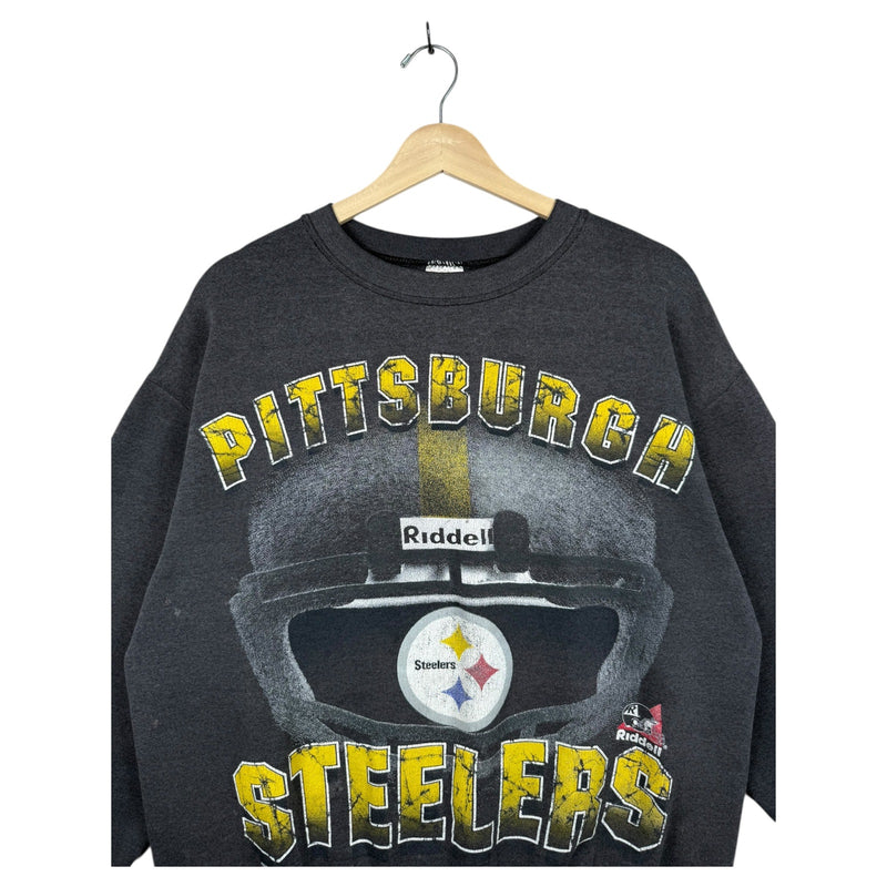 Vintage Pittsburgh Steelers Riddell Helmet Crewneck