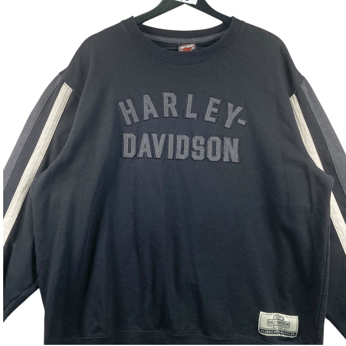 Vintage Harley Davidson Striped Crewneck XL
