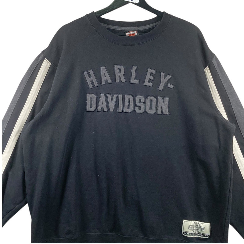 Vintage Harley Davidson Striped Crewneck XL