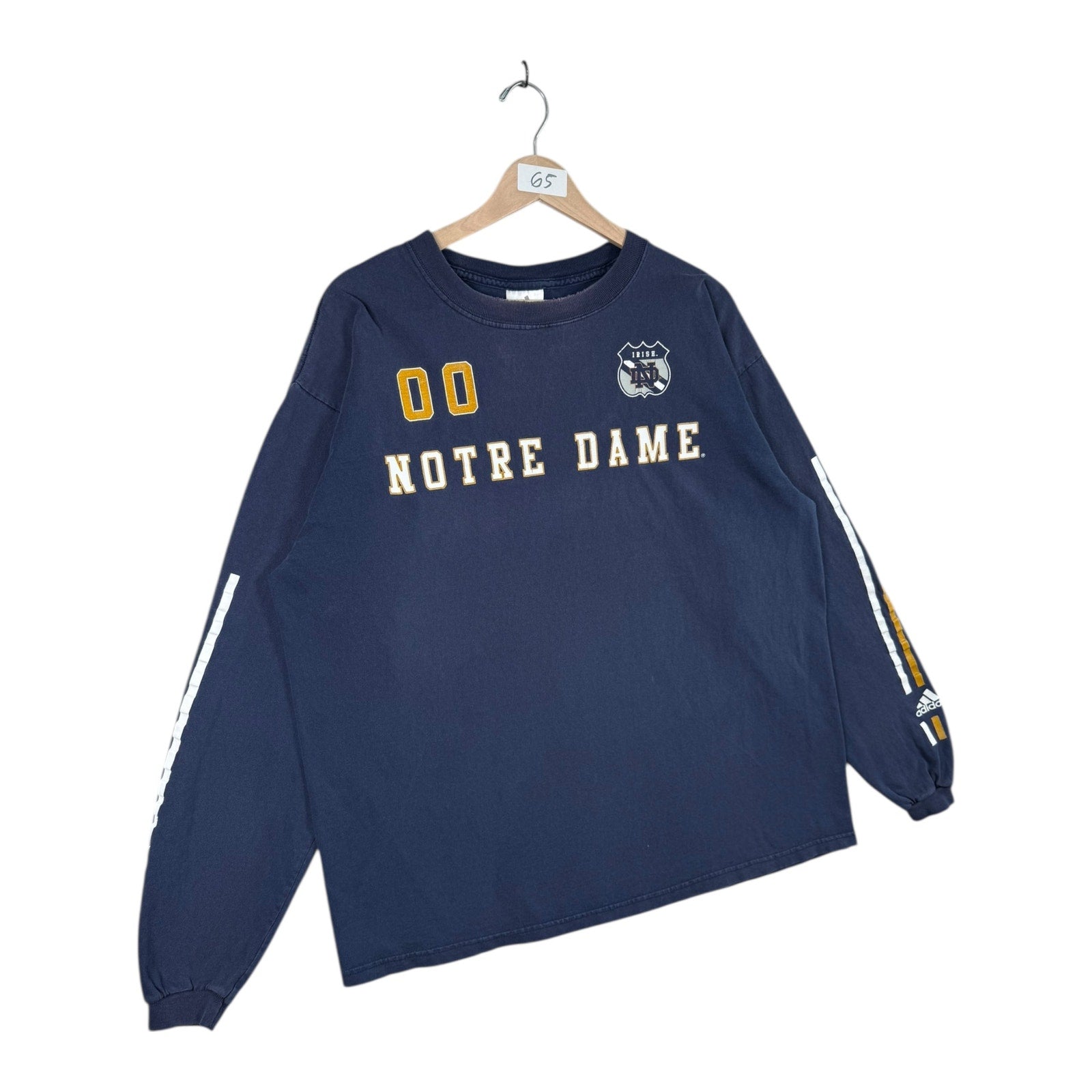 Vintage Adidas Notre Dame Long Sleeve