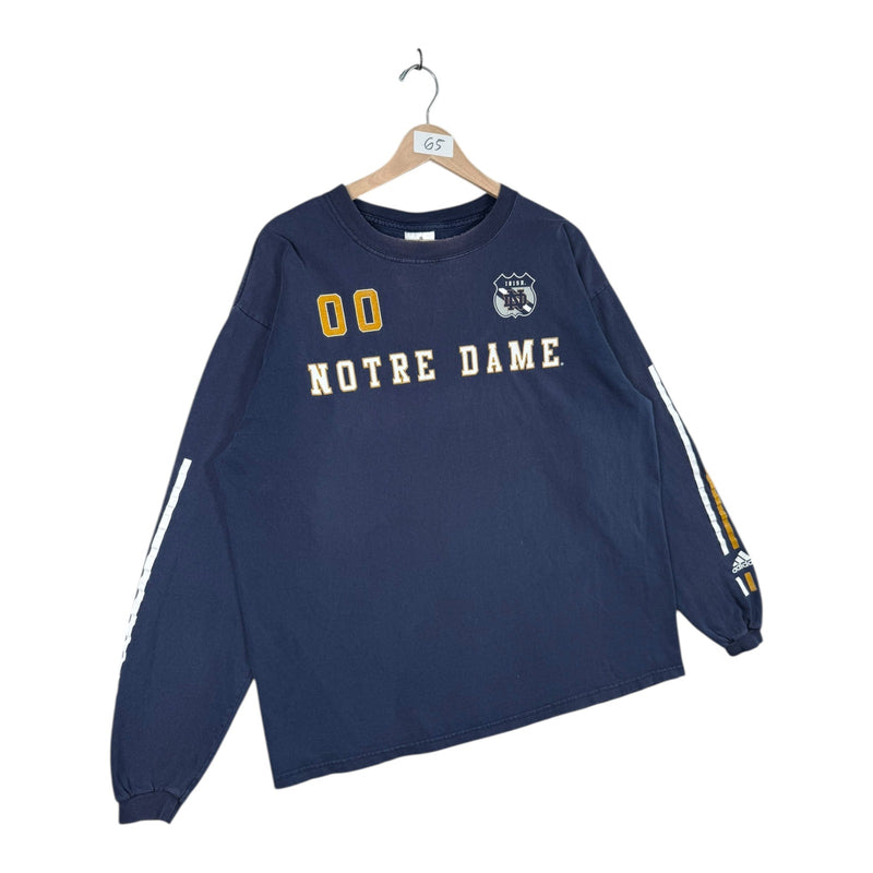 Vintage Adidas Notre Dame Long Sleeve