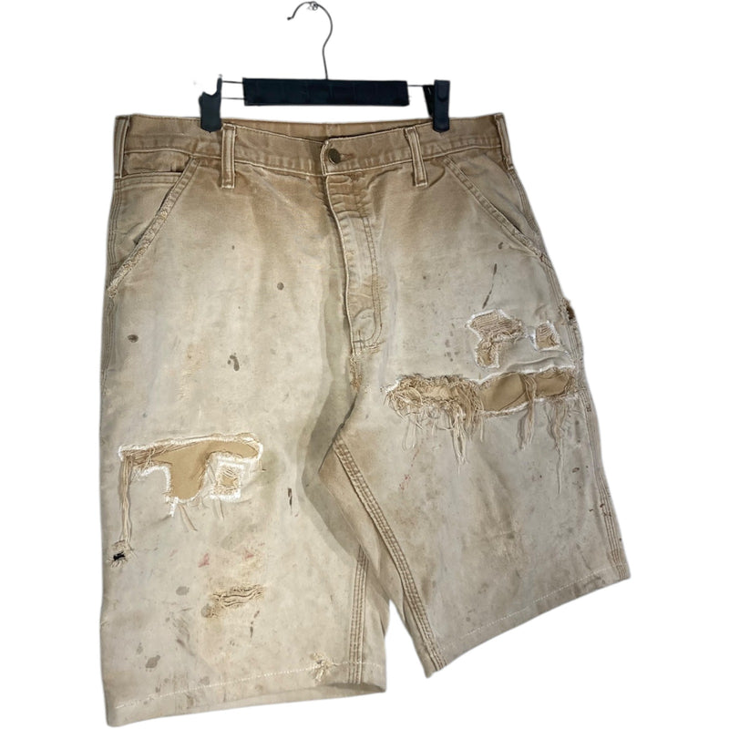 Vintage Carhartt Distressed Shorts Denim Shorts 34