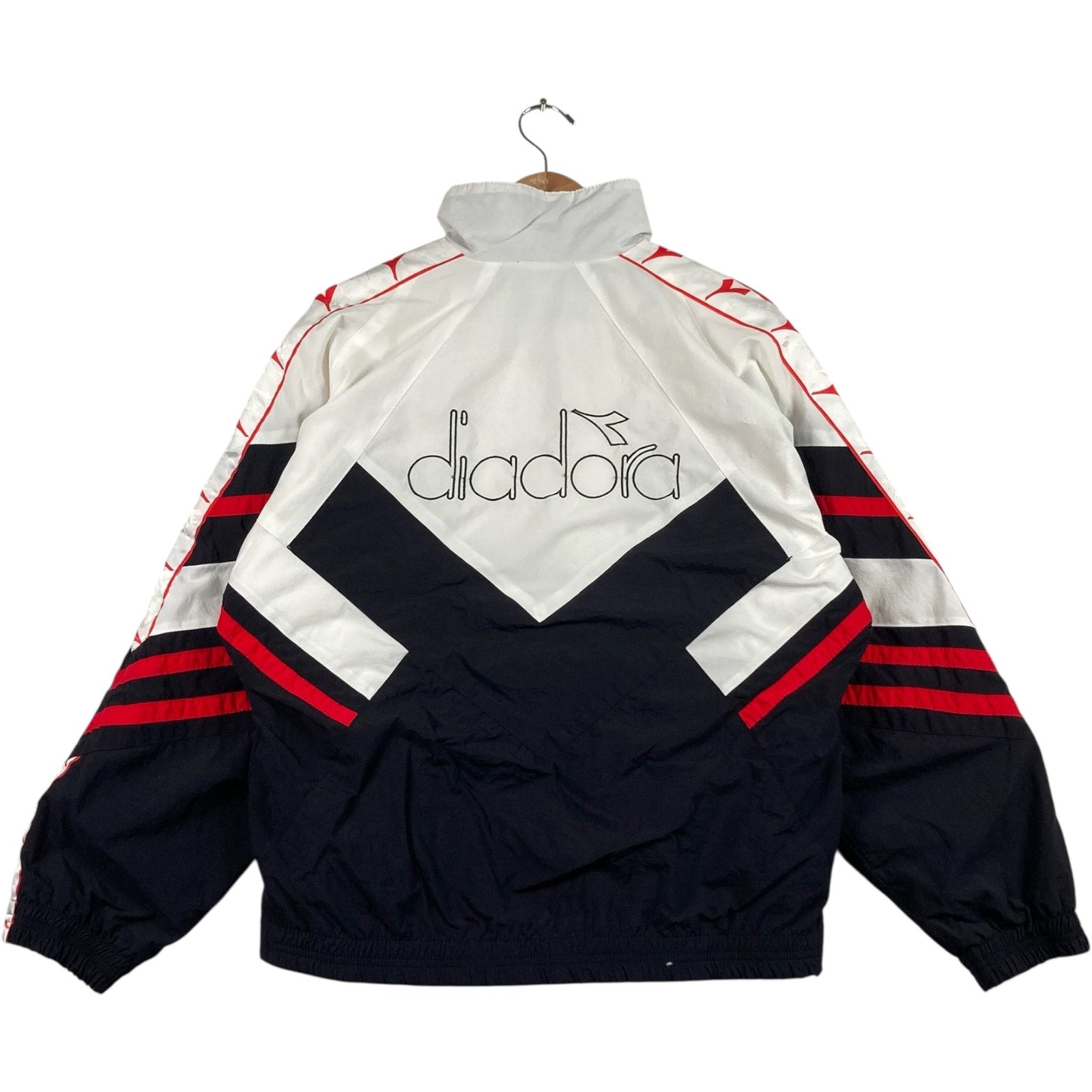 Vintage Diadora Spellout Full Zip Light Jacket