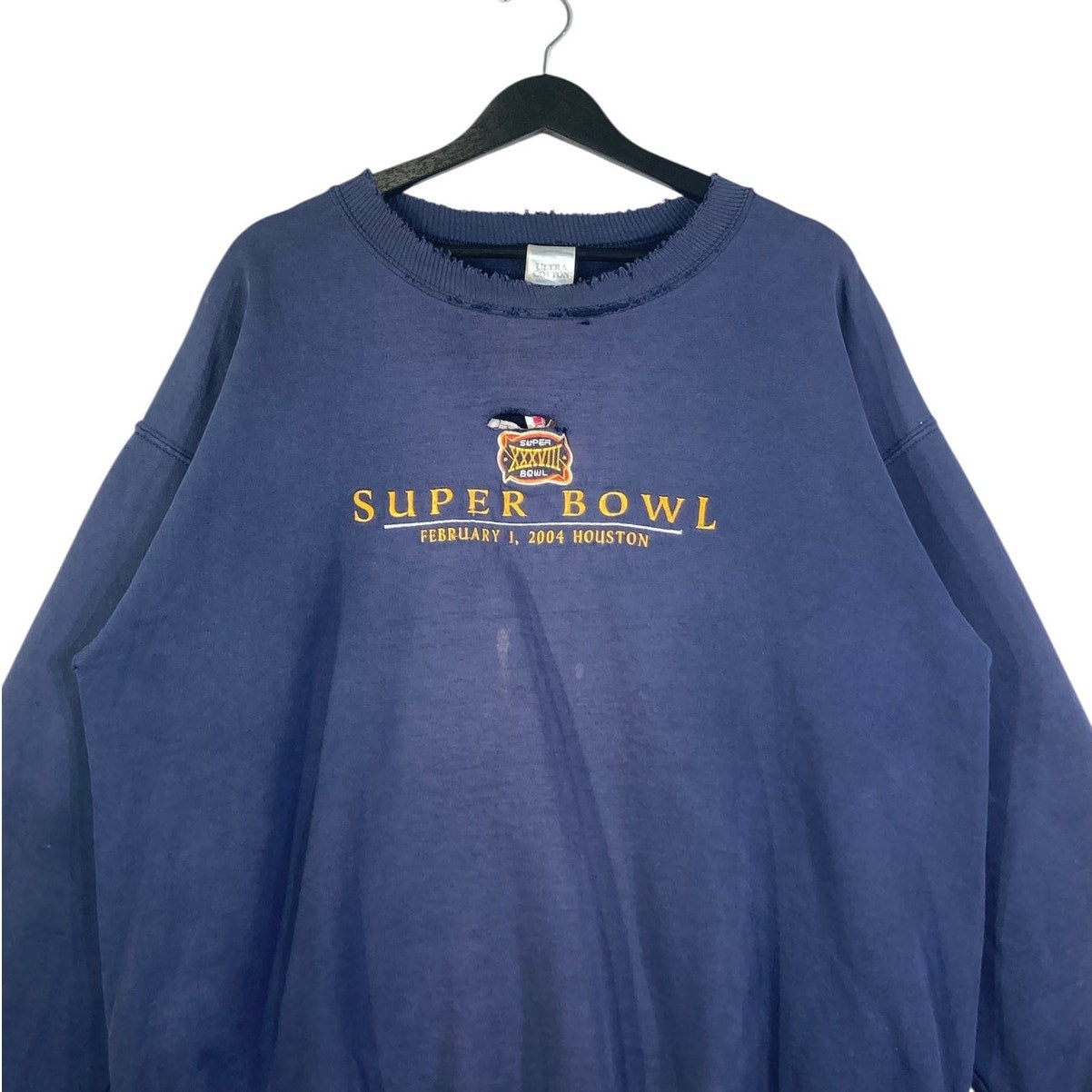 Vintage Super Bowl XXXVIII 2004 Houston NFL Crewneck