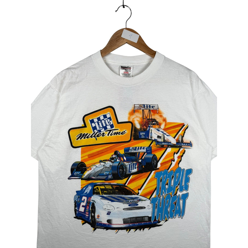 Vintage NASCAR Miller Time Triple Threat T-Shirt