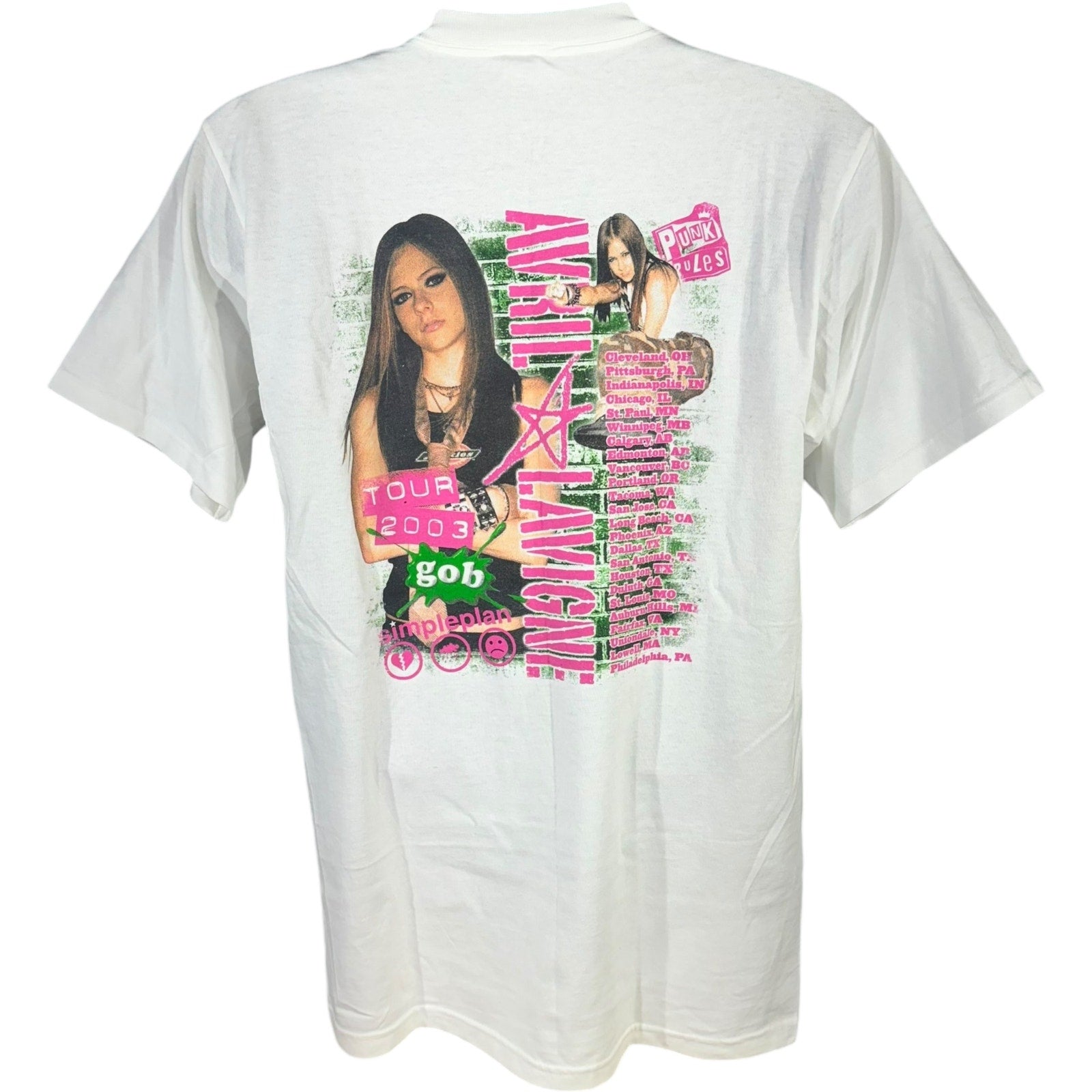 Vintage Avril Lavigne Tour Tee 2003