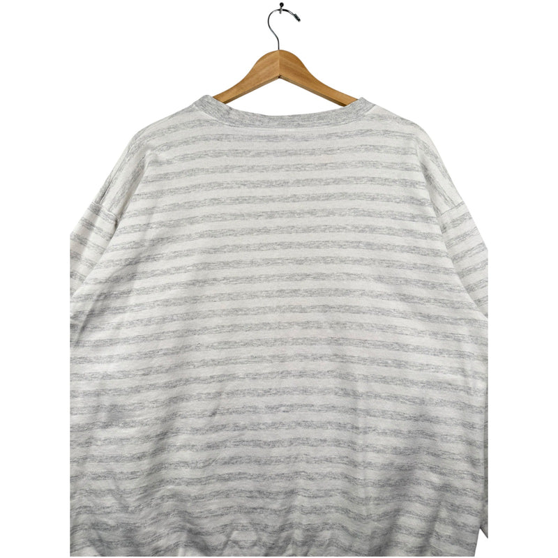Vintage Harvard University Striped Crewneck