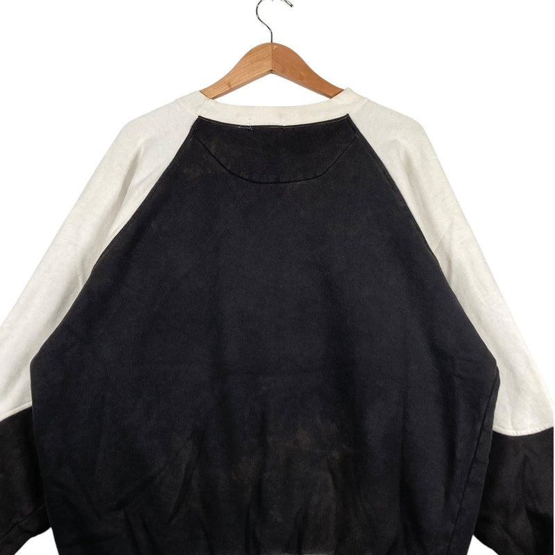 Vintage IZOD Two Tone Embroidered Logo Crewneck