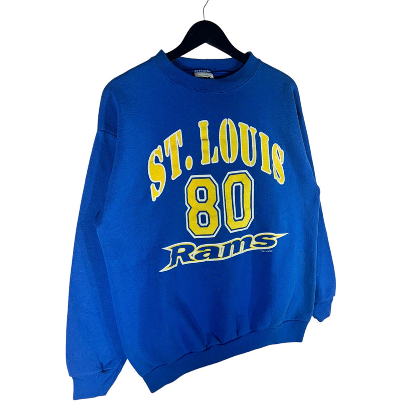 Vintage NFL St. Louis Rams Issac Bruce 80 Crewneck