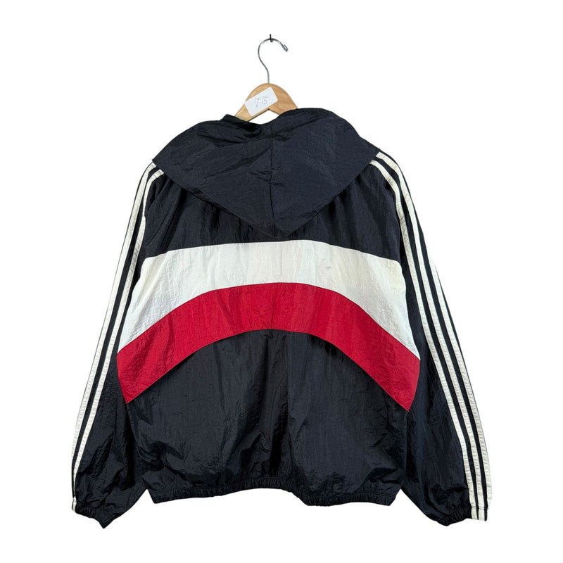 Vintage Adidas Colorblock Hooded Full Zip Windbreaker