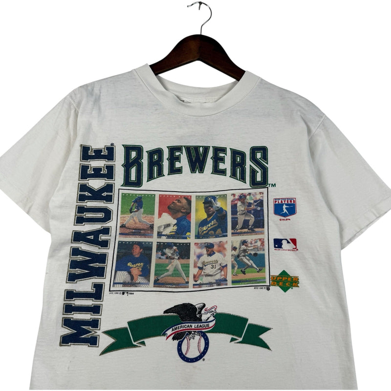 Vintage Milwaukee Brewers Card Collage MLB T-Shirt