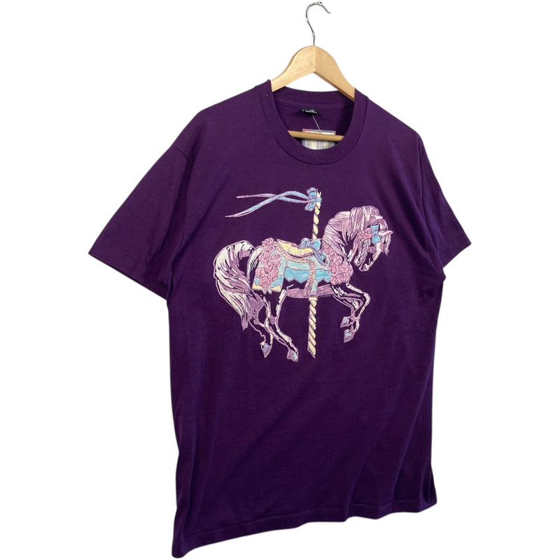 Vintage Carousel Horse Silhouette Tee