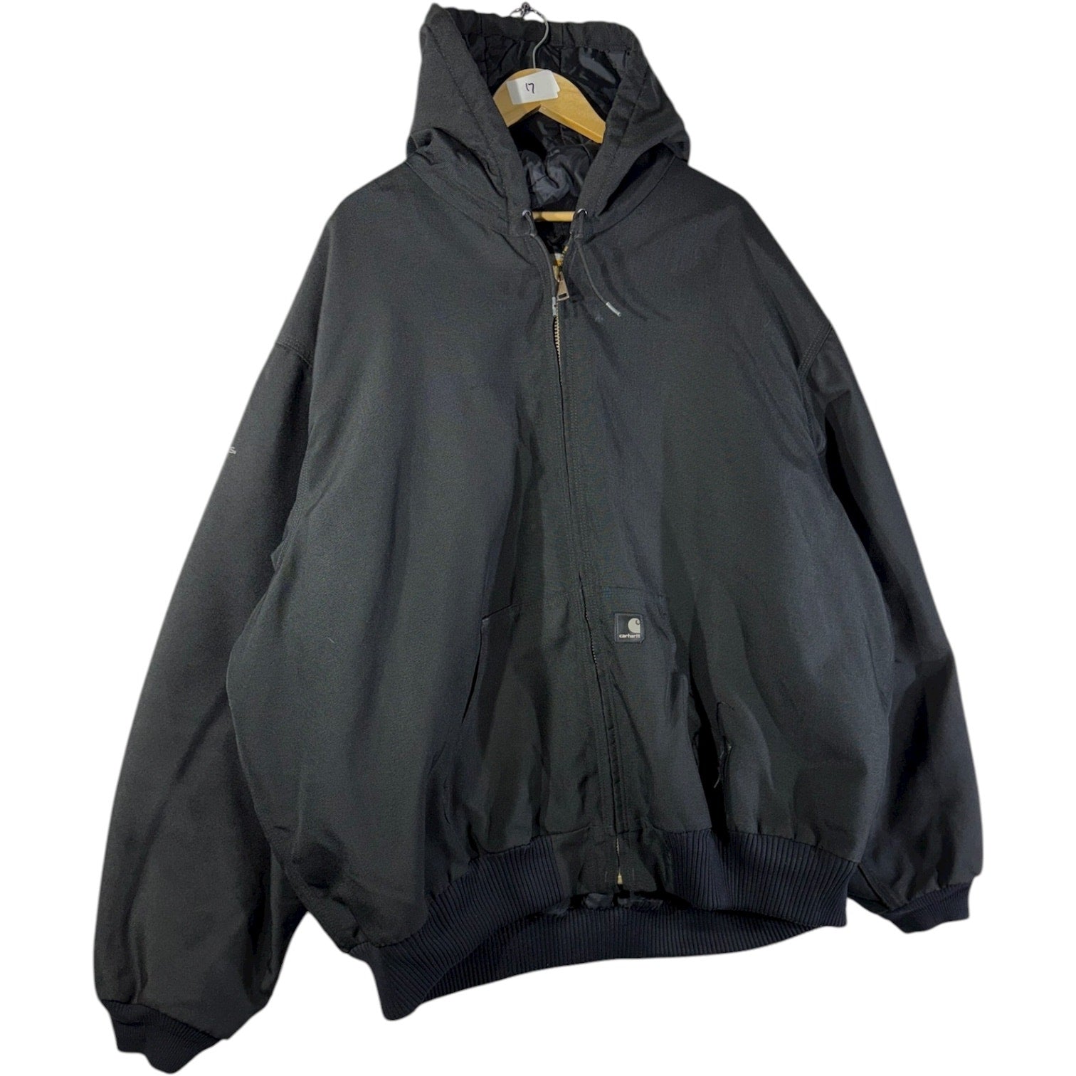 Vintage Carhartt Canvas Full Zip Hooded Workwear Jacket