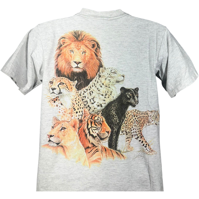 Vintage The Kingdom Of Cats Nature Tee 90s