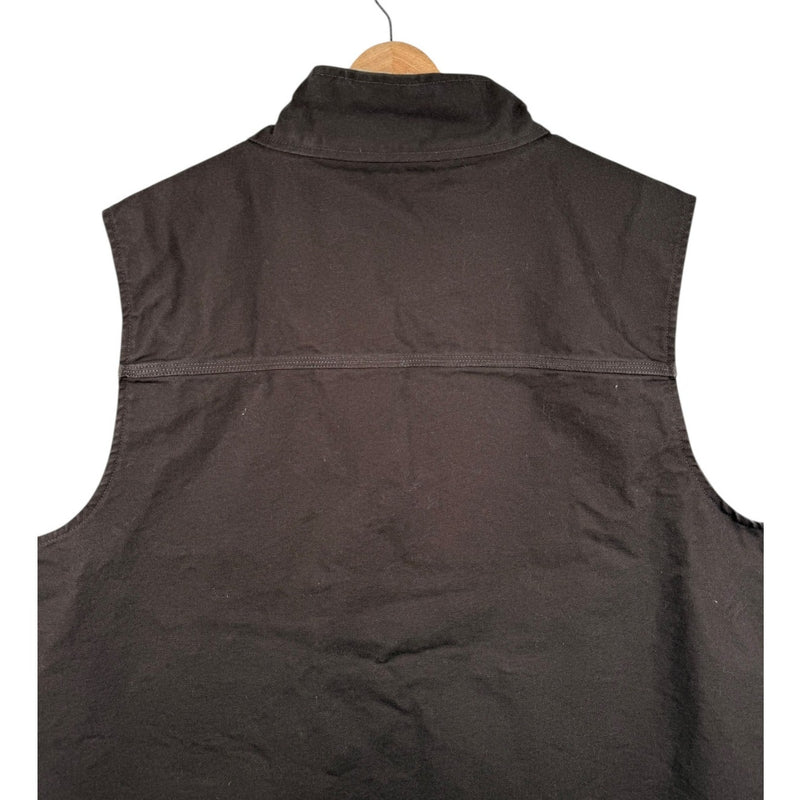 Vintage Carhartt Canvas Sherpa Lined Workwear Vest