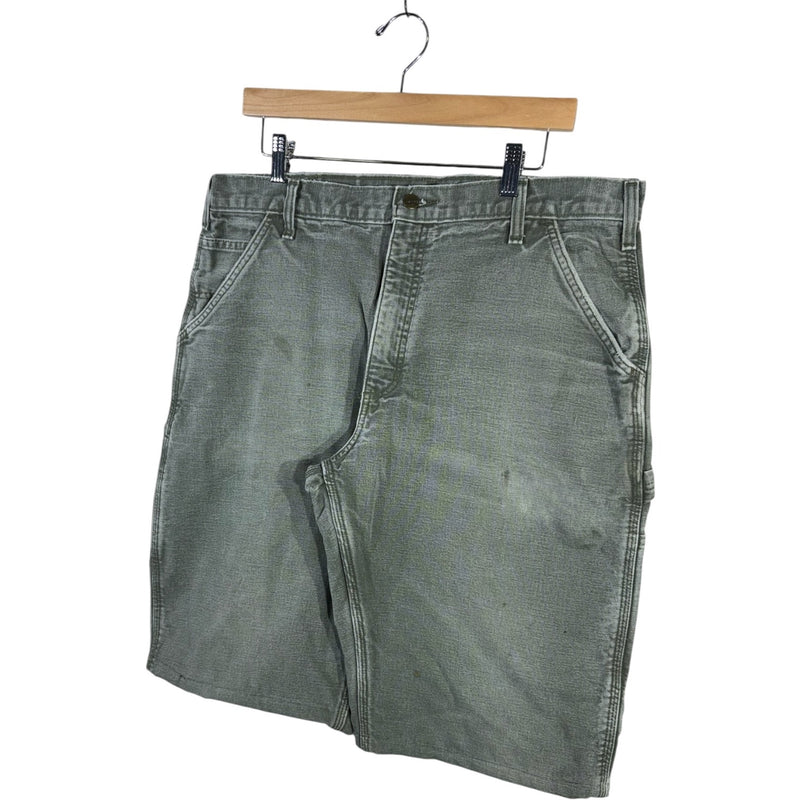 Vintage Carhartt Dungaree Fit Lined Carpenter Shorts 36
