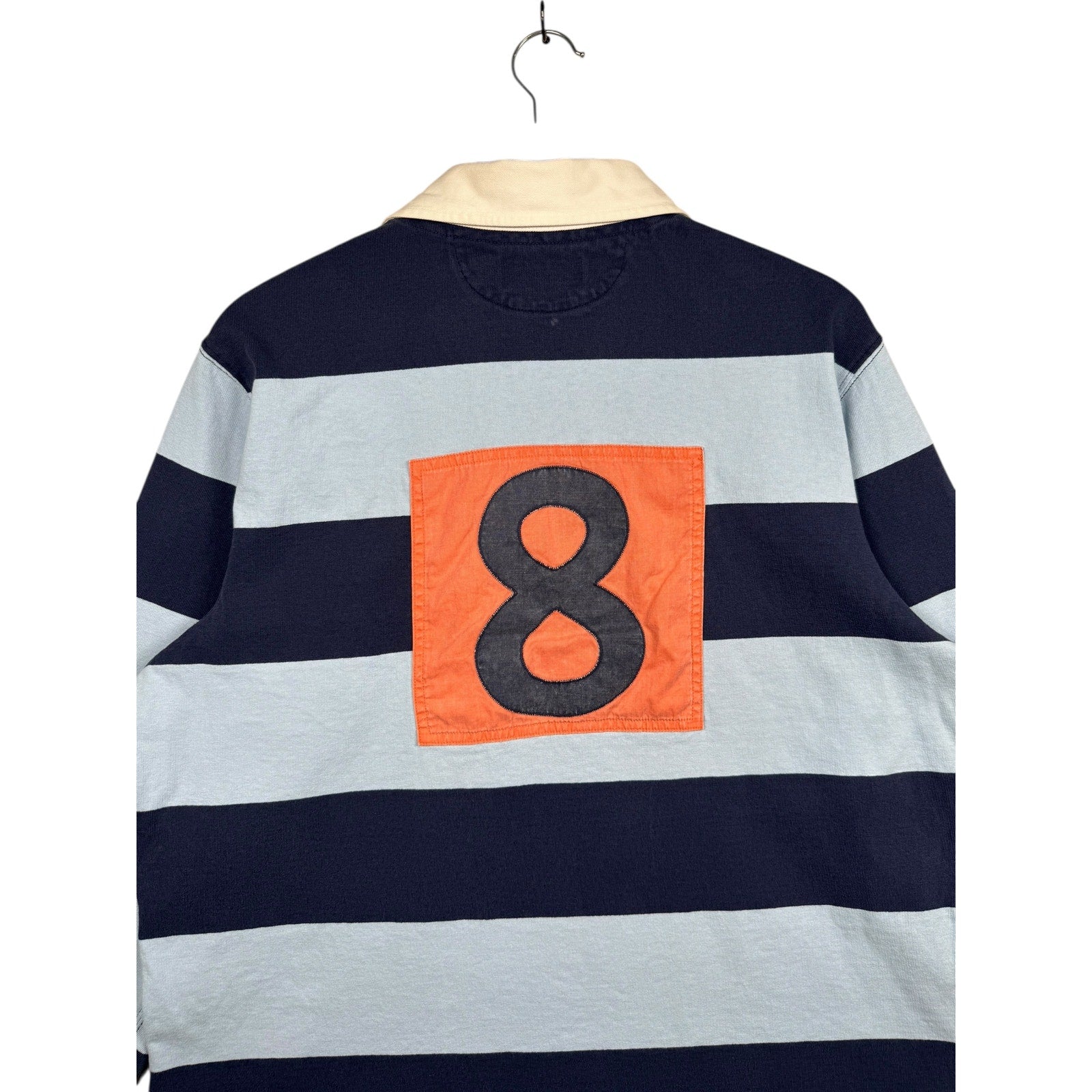 Vintage Polo Ralph Lauren #8 Striped Long Sleeve Rugby Shirt