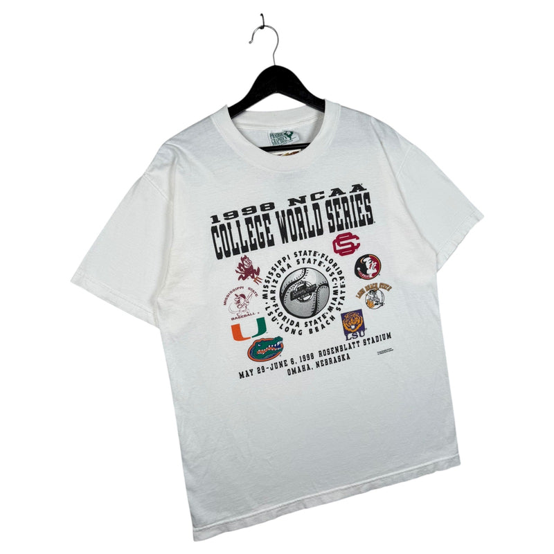 Vintage NCAA College World Series Nebraska T-Shirt 1998