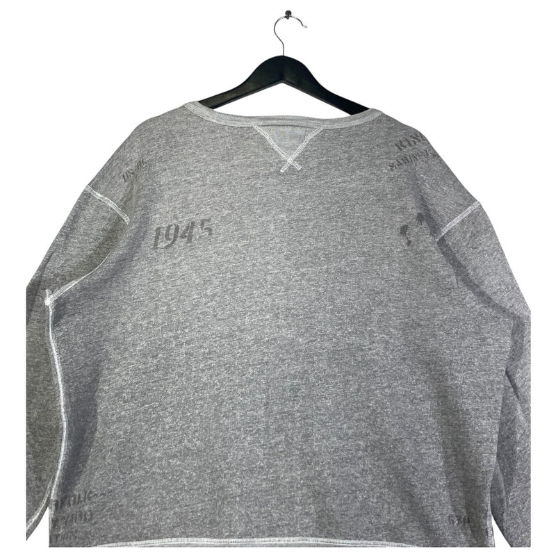 Vintage Polo Ralph Lauren Military Print Crewneck