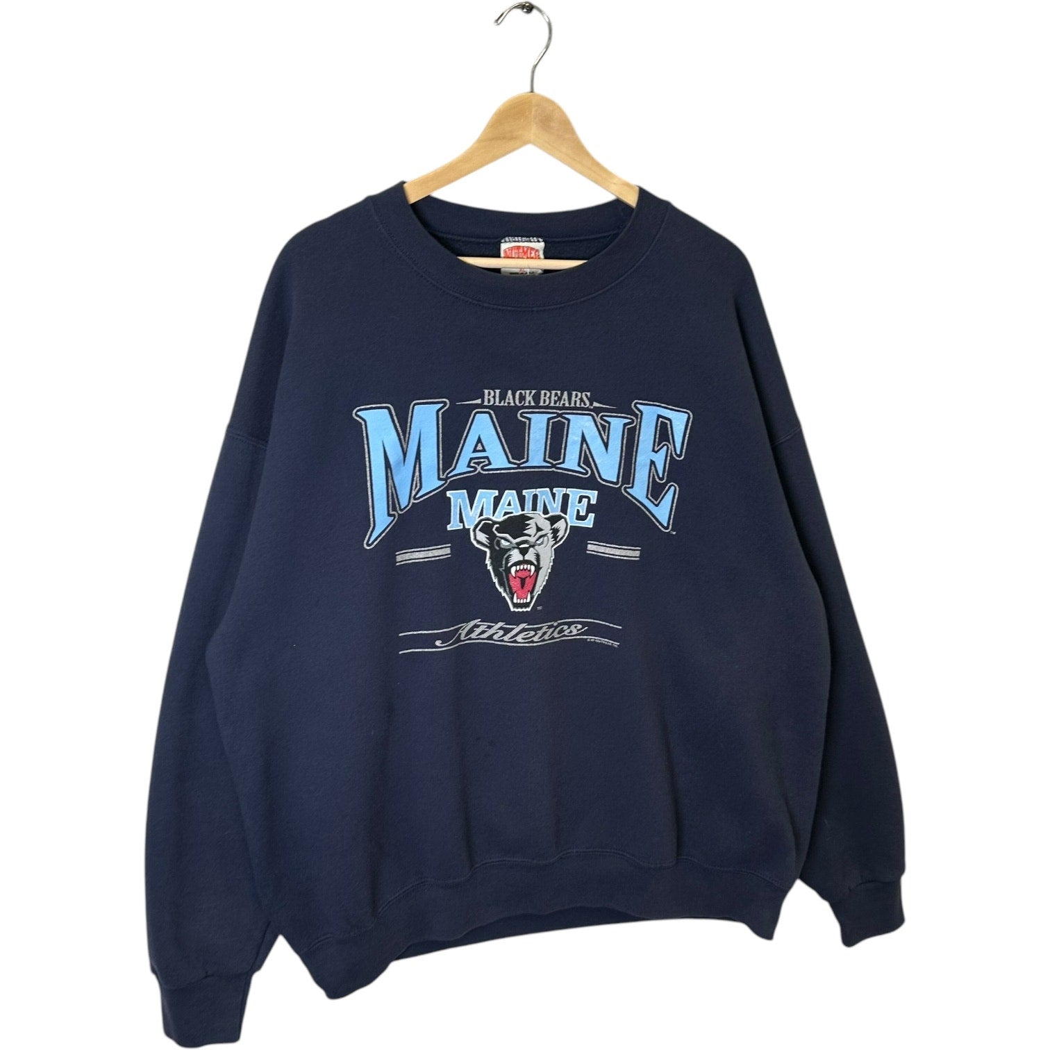 Vintage Nutmeg University Of Maine Black Bears Crewneck 90s