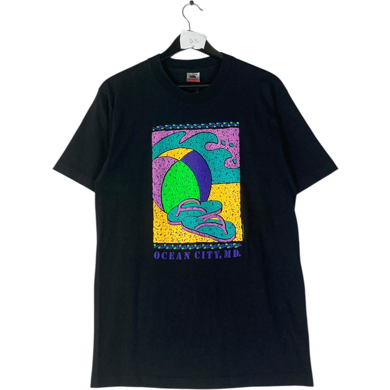 Vintage Ocean City Maryland Neon Beach T-Shirt