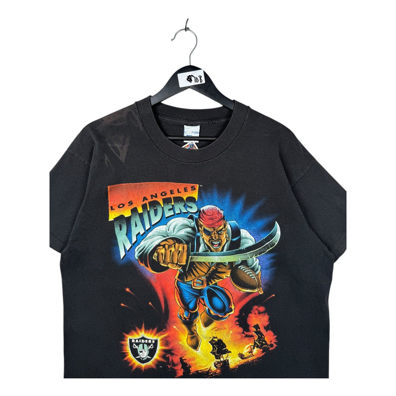 Vintage Los Angeles Raiders Pirate Warrior NFL T-Shirt