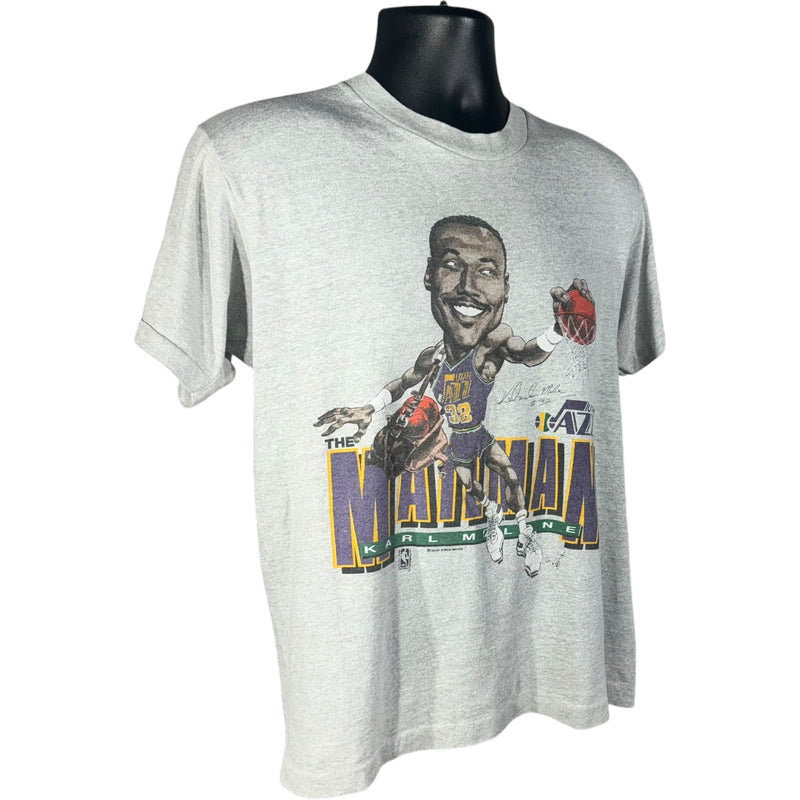 Vintage Karl Malone Utah Jazz Caricature Tee