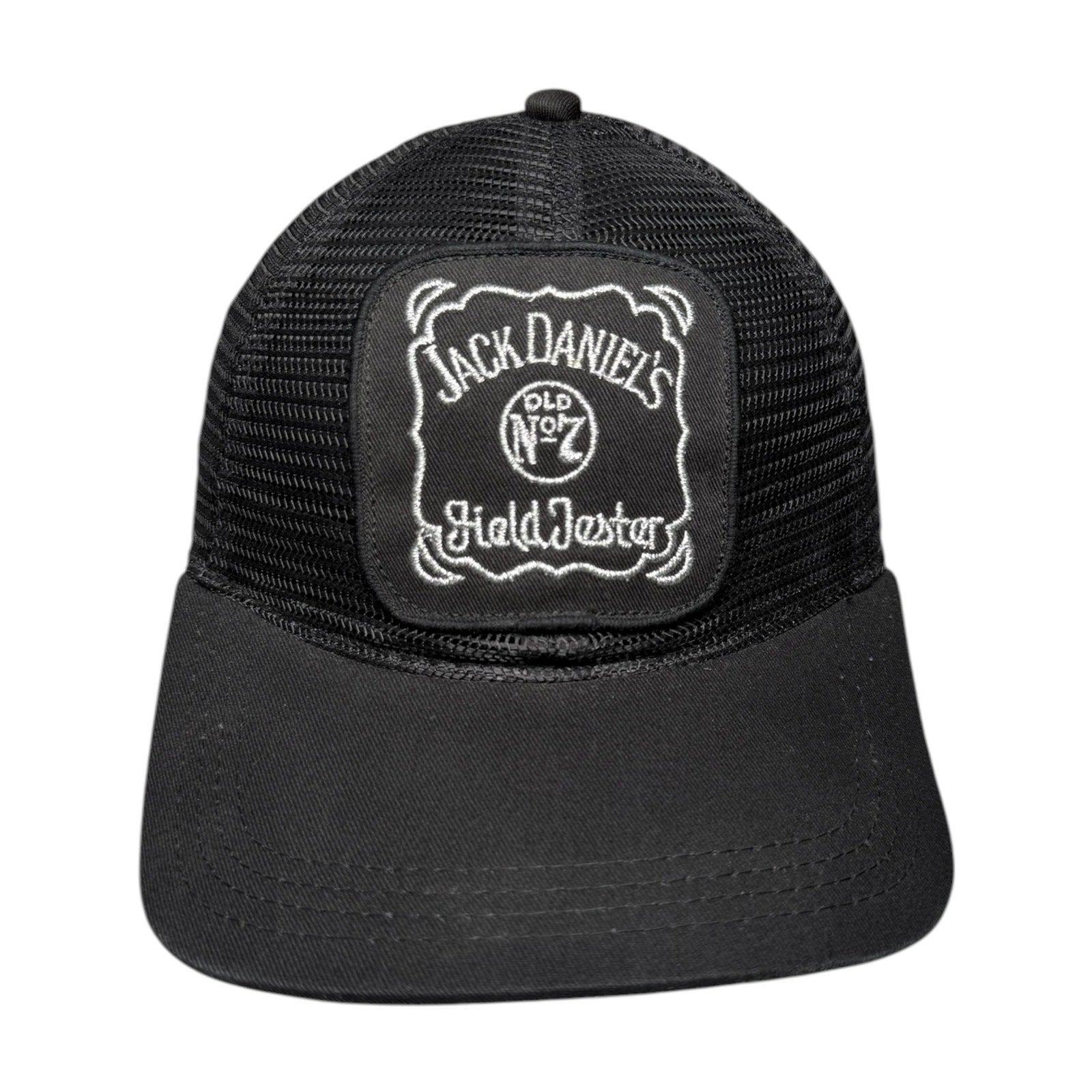 Vintage Jack Daniel's Field Tester Mesh Snapback Hat Black Men's OSFA