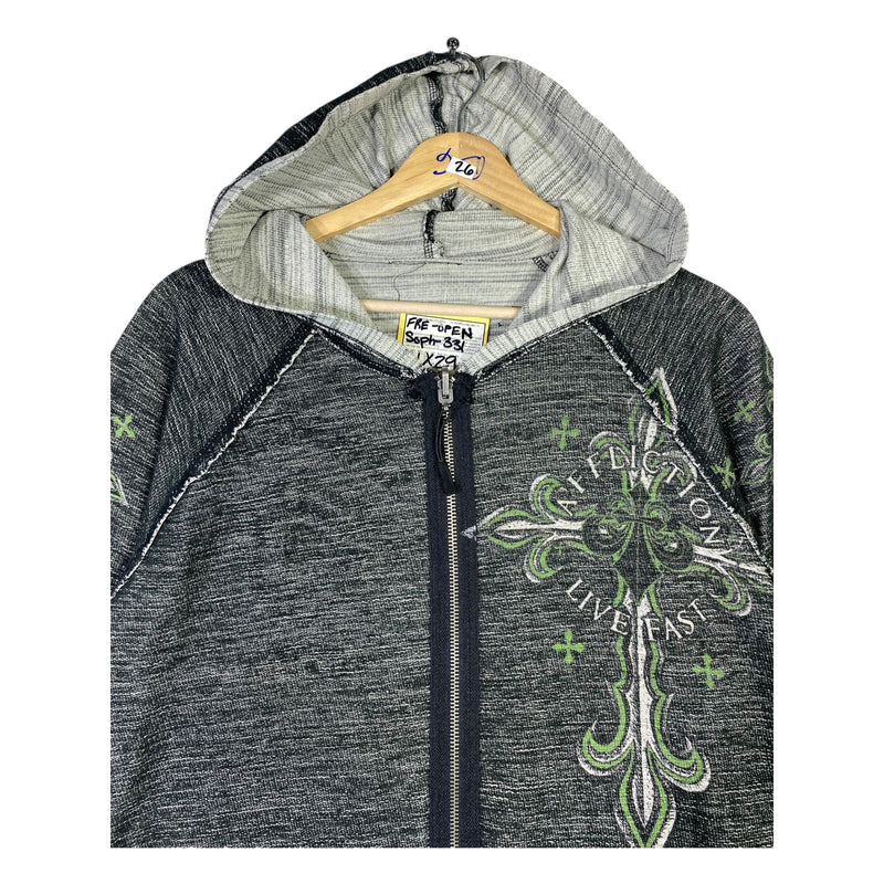 Vintage Affliction Live Fast Bomber Jacket