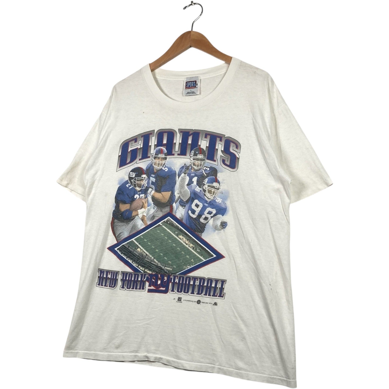 Vintage 2000s New York Giants Players Tee