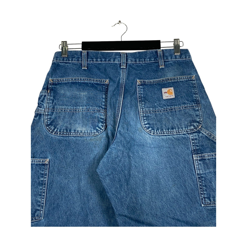 Vintage Carhartt Denim Carpenter Shorts 34