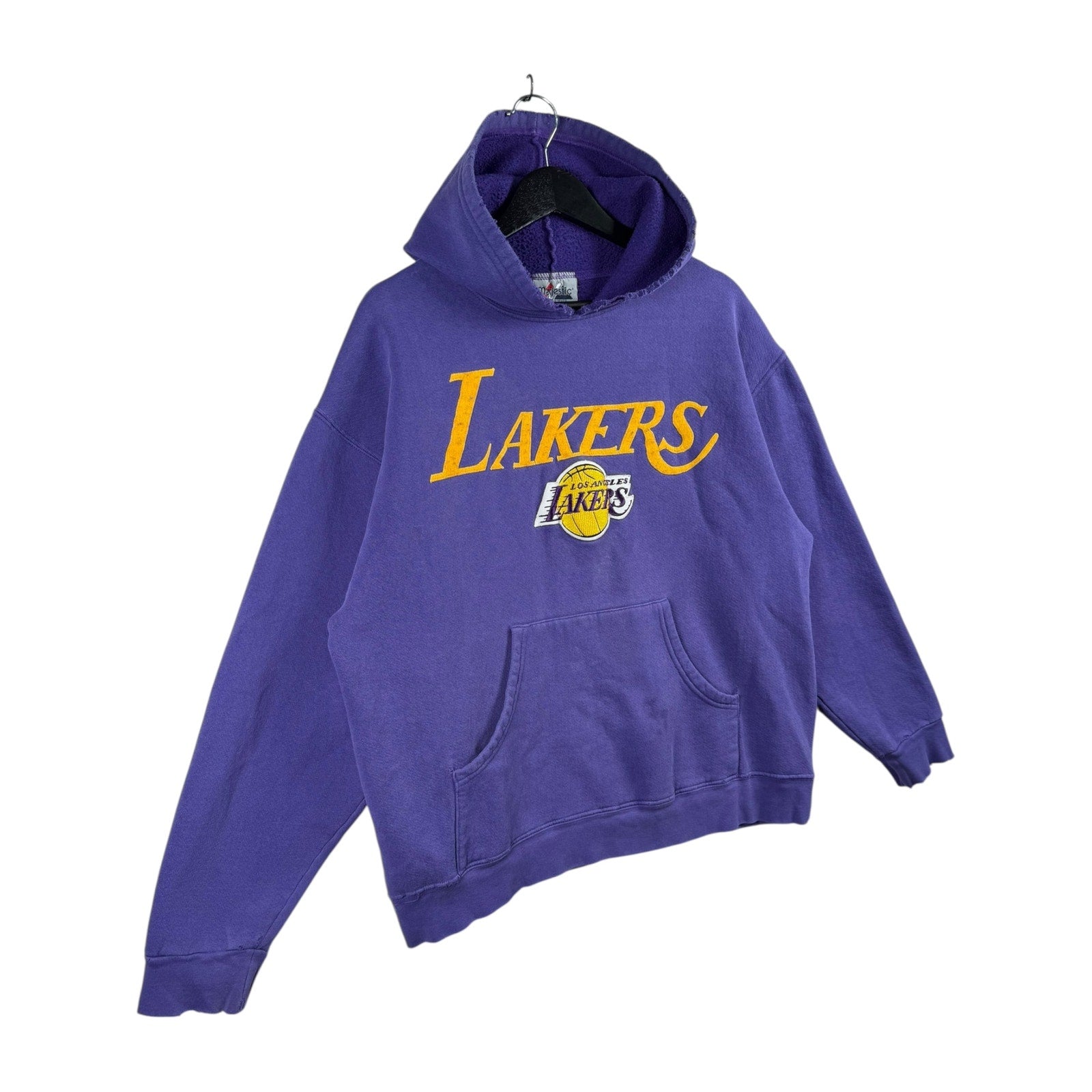 Vintage Majestic Embroidered Lakers NBA Pullover Hoodie