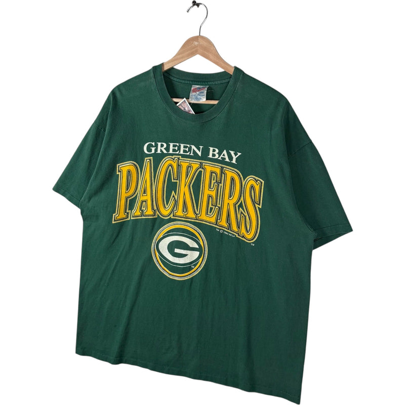 Vintage Green Bay Packers Spellout NFL Tee 90s