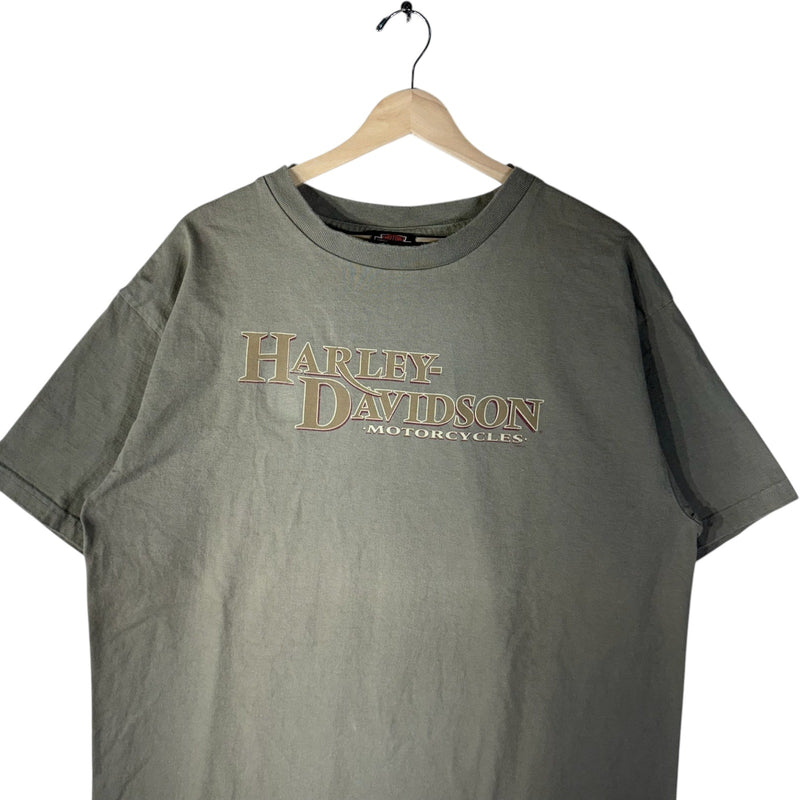 Vintage Harley Davidson Motorcycles Spellout Tee