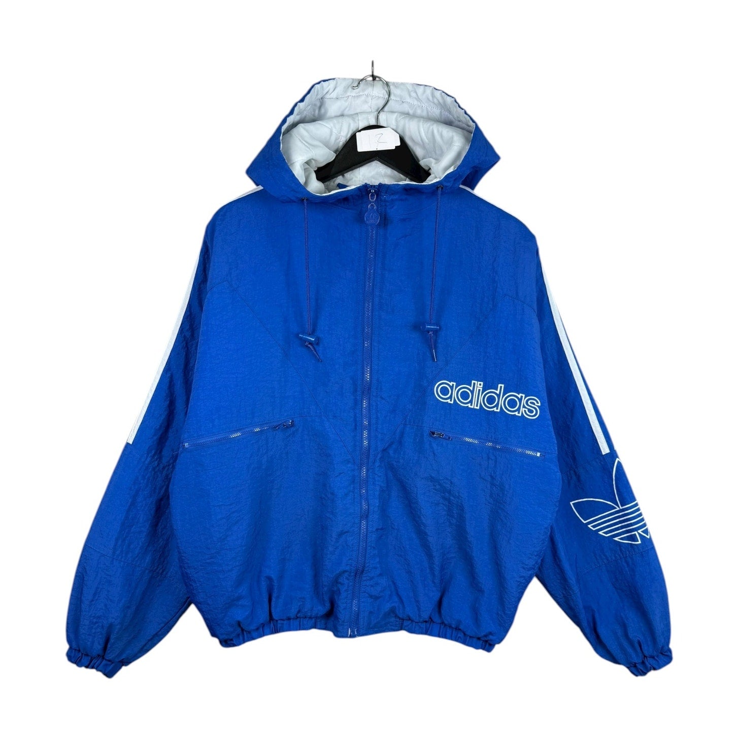 Vintage Adidas Trefoil Hooded Full Zip Windbreaker