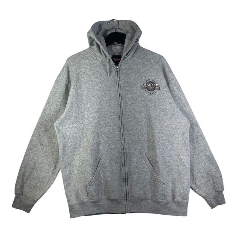 Vintage Harley Davidson Bar & Shield Logo Zip Up Hoodie