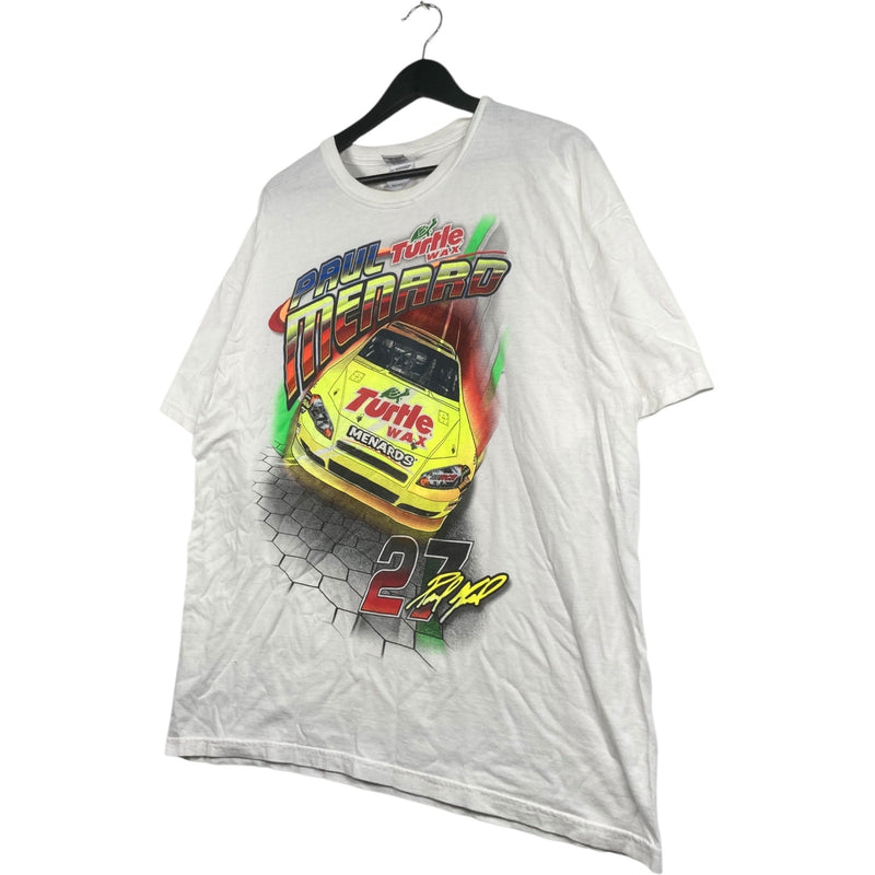Vintage Paul Menard Turtle Wax #27 NASCAR T-Shirt