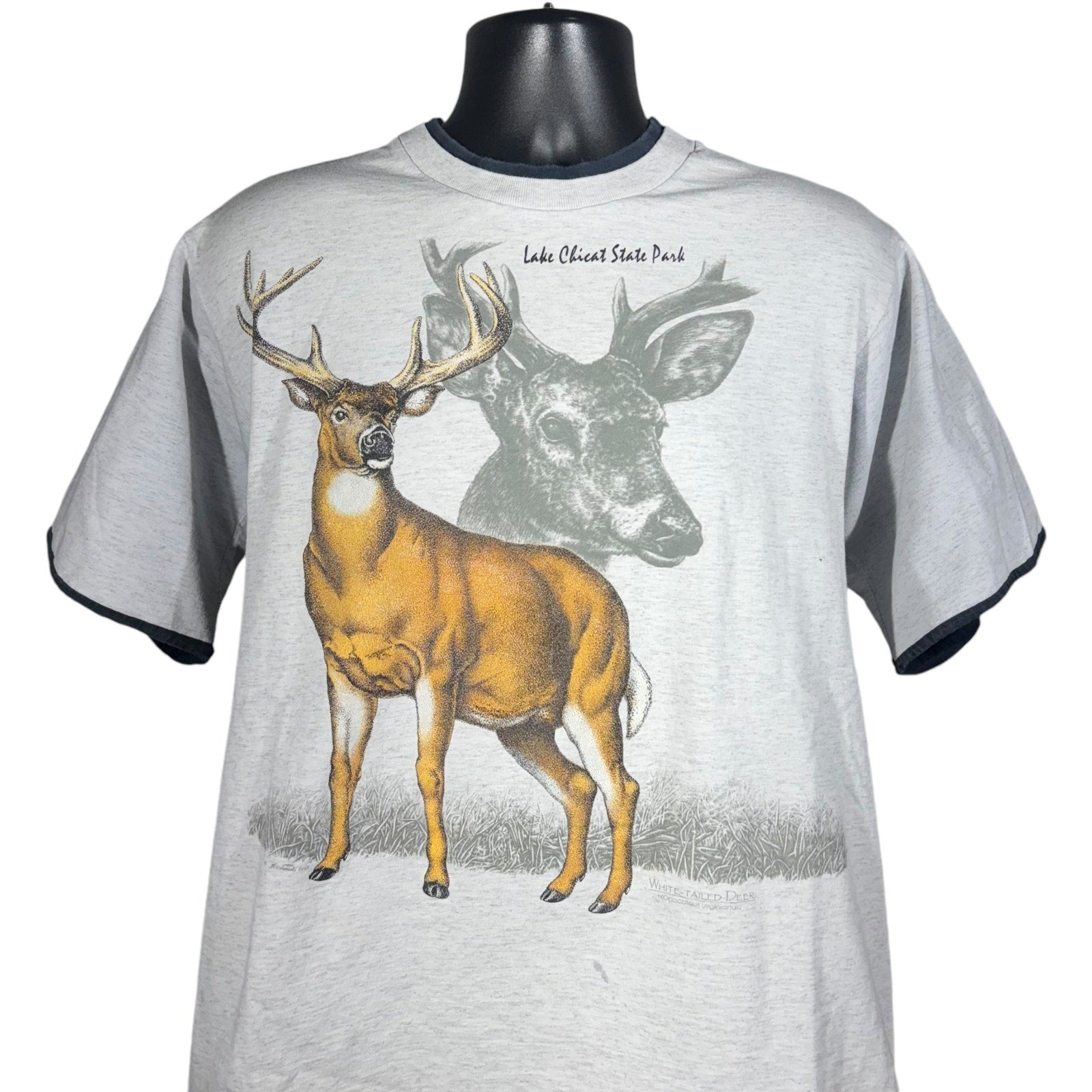 Vintage Lake Chicat Park Deer Souvenir Tee