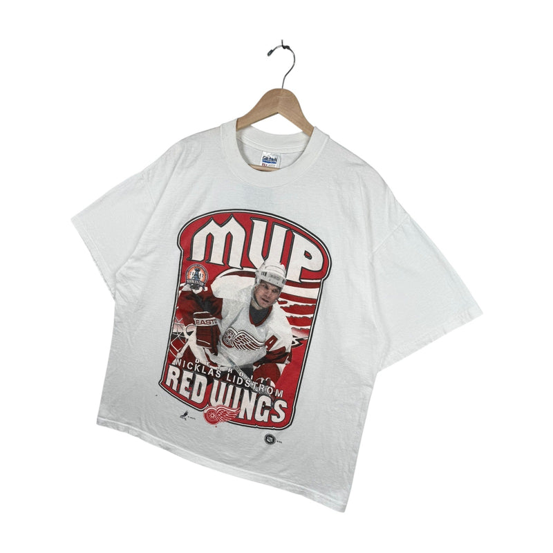 Vintage Detroit Red Wings MVP Nicklas Lidstrom NHL T-Shirt