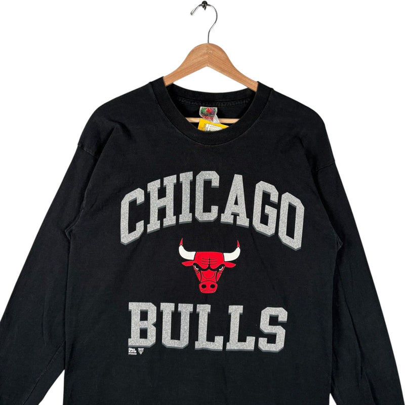 Vintage Chicago Bulls Spellout NBA Long Sleeve Tee