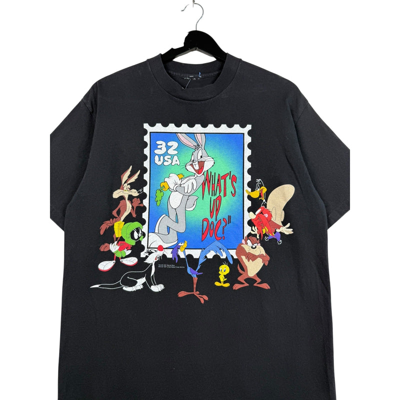 Vintage Looney Tunes Bugs Bunny Stamp Quote T-Shirt