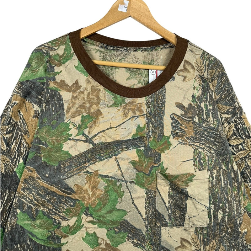 Vintage Camo Leaf Over All Graphic Crewneck