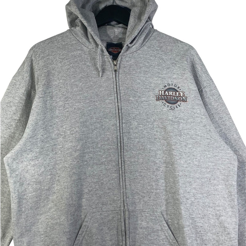 Vintage Harley Davidson Bar & Shield Logo Zip Up Hoodie