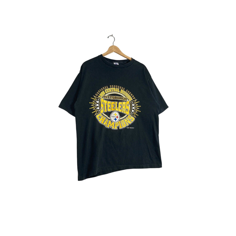 Vintage Pittsburgh Steelers Central Division Champions T-Shirt 1996