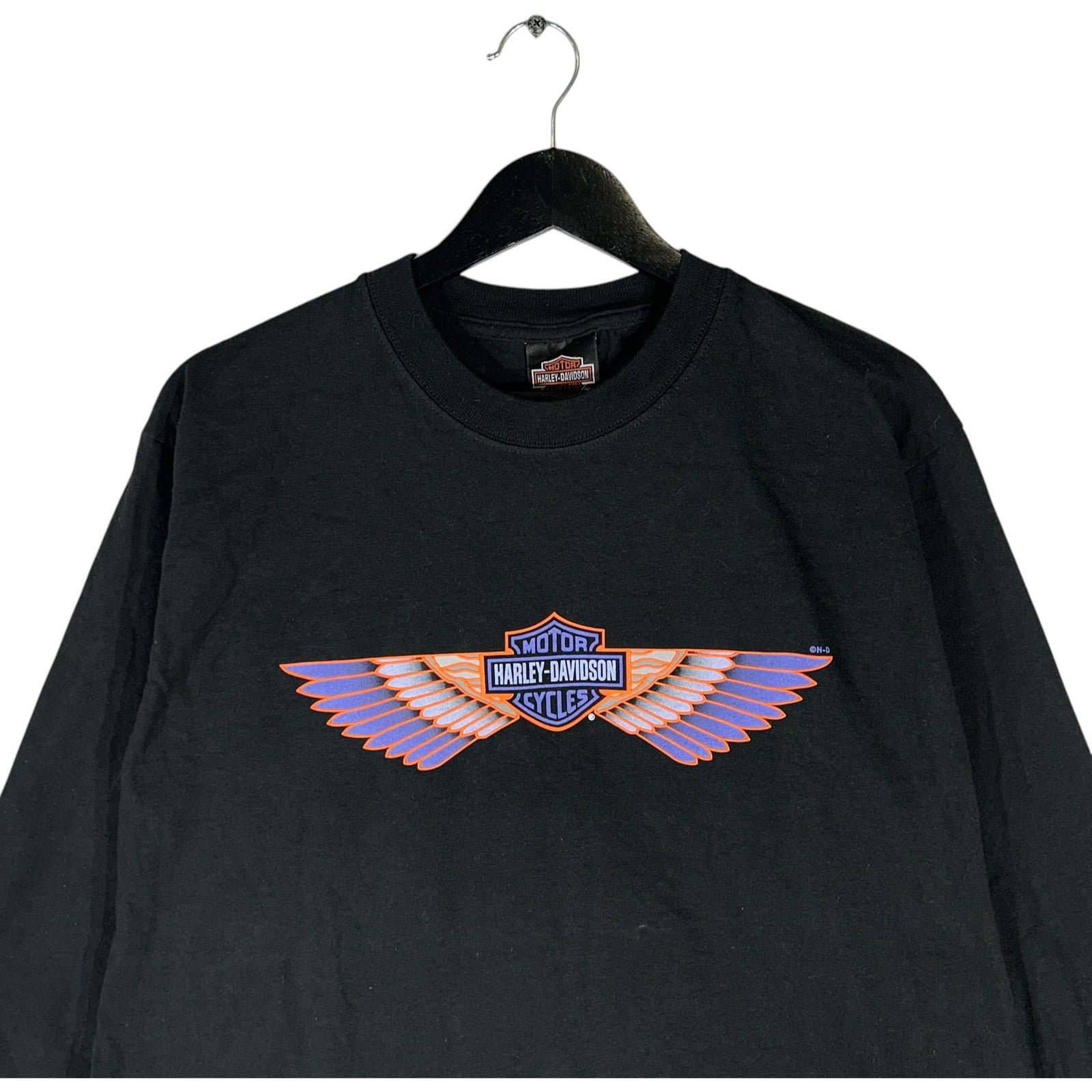 Vintage Harley Davidson Winged Logo Cancun Mexico Long Sleeve