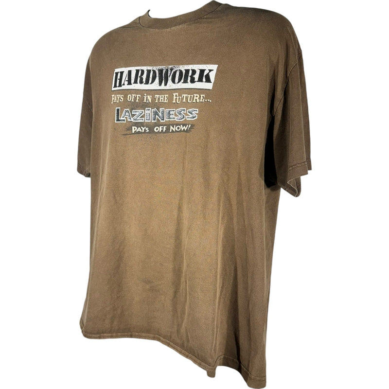 Vintage "Hardwork Pays Off..." Humor Tee