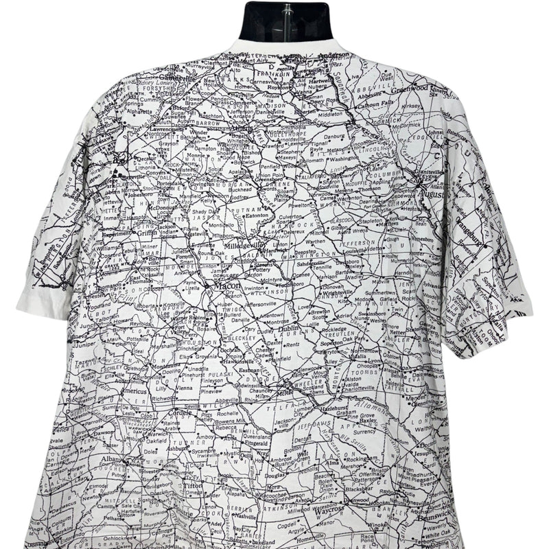 Vintage Georgia State Map AOP Tee