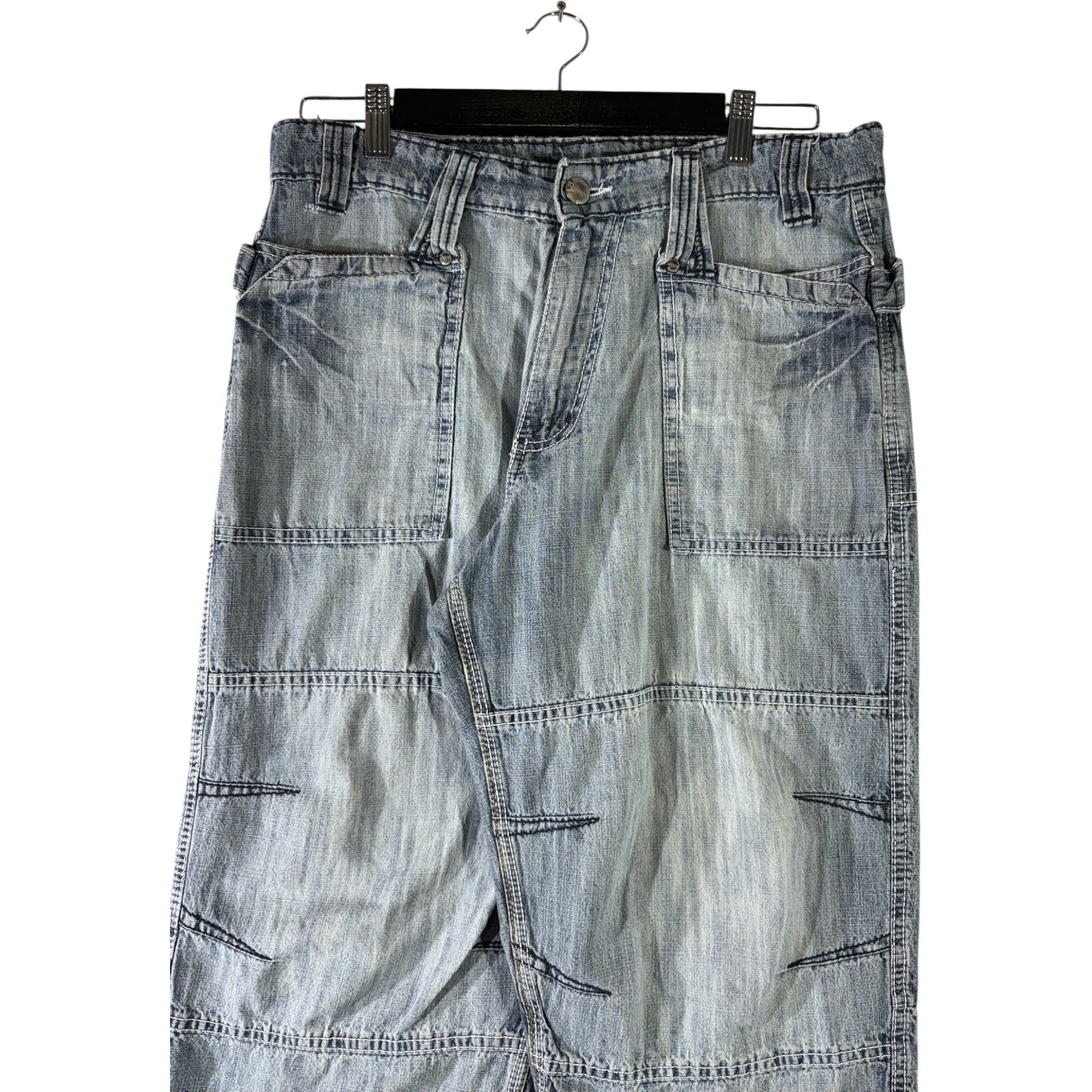 Vintage ID Fashion Denim Stitchwork Shorts 34