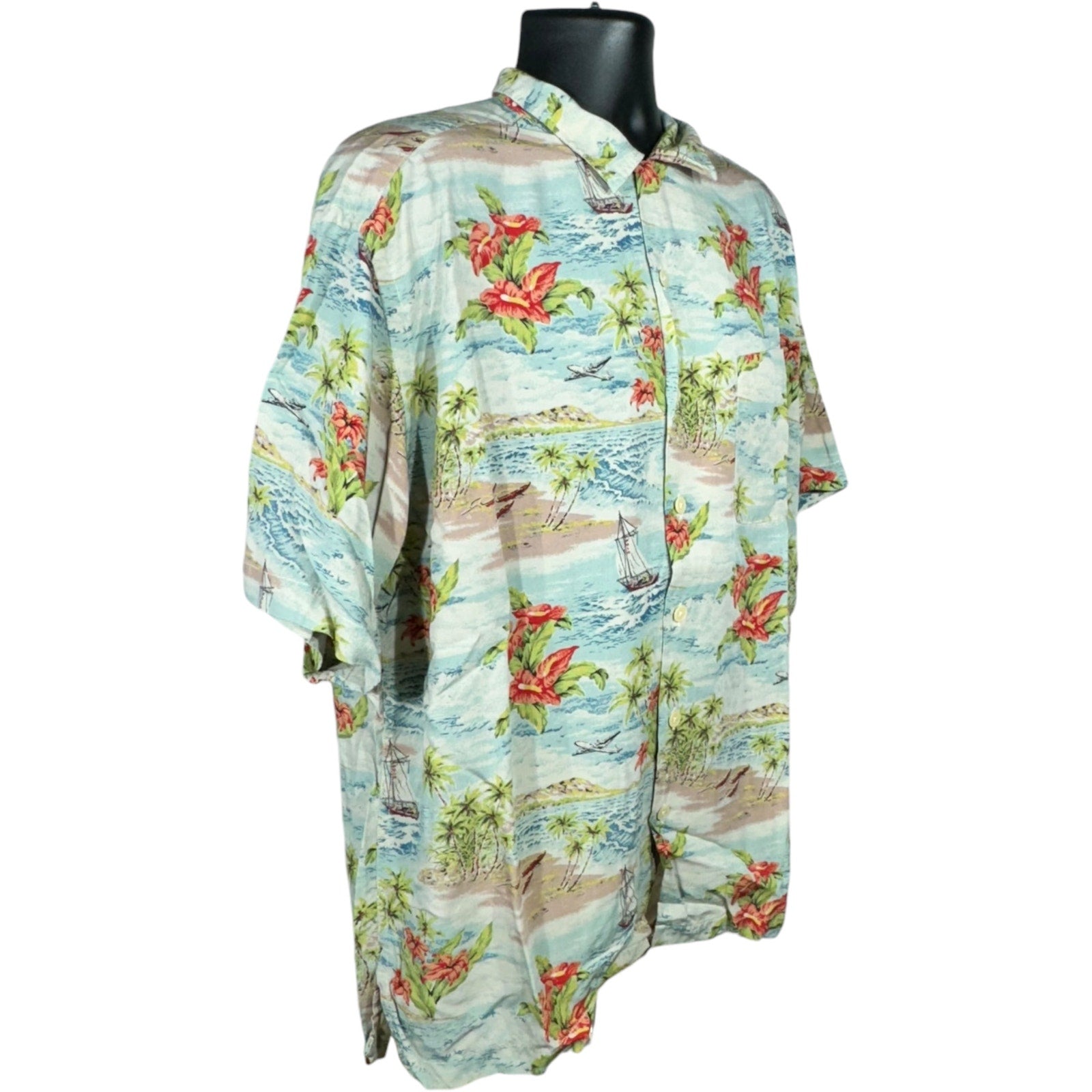 Vintage Polo Sport Hawaiian Short Sleeve Button Up