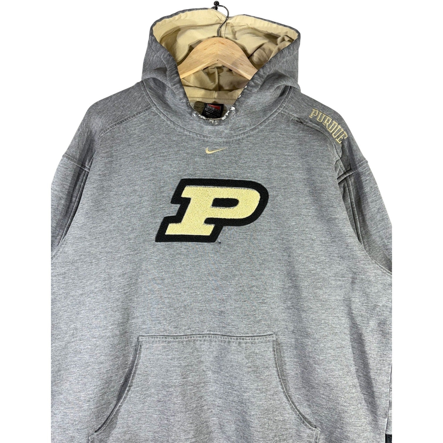 Vintage Nike Center Swoosh Purdue University Hoodie